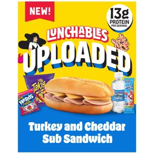 Lunchables Turkey and Cheddar Uploaded Sub Sandwich - 16.1oz - 1 of 4