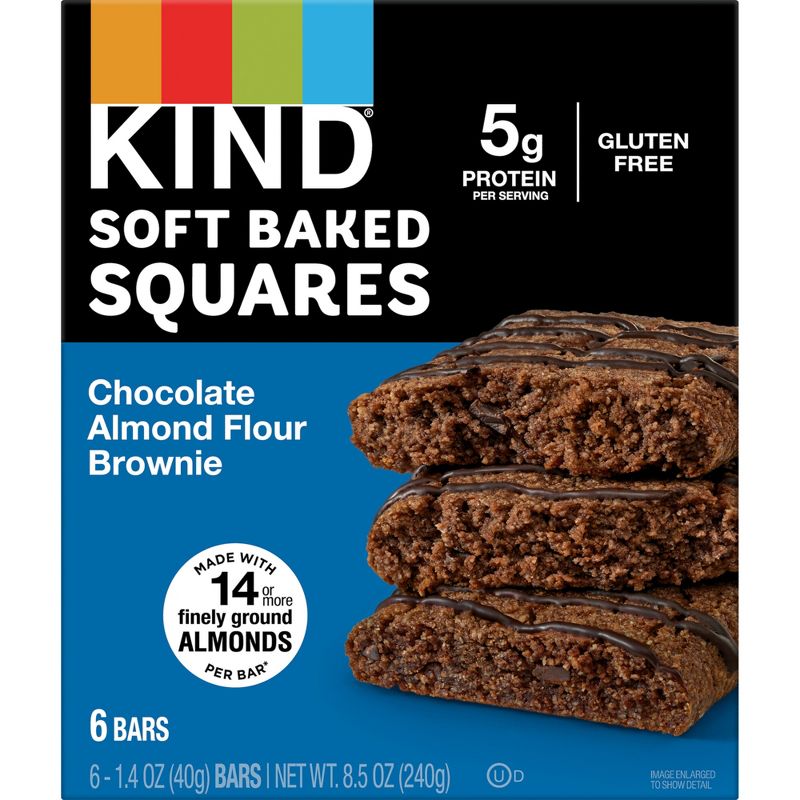 KIND Soft Baked Squares Chocolate Almond Flour Brownie &#8211; 6ct/8.46oz, 3 of 7