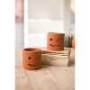Halloween Jack-O-Lantern Luminary – 4 Inch Tall Terracotta Candle Holder, 6 Pack By Kalalou - 2 of 3