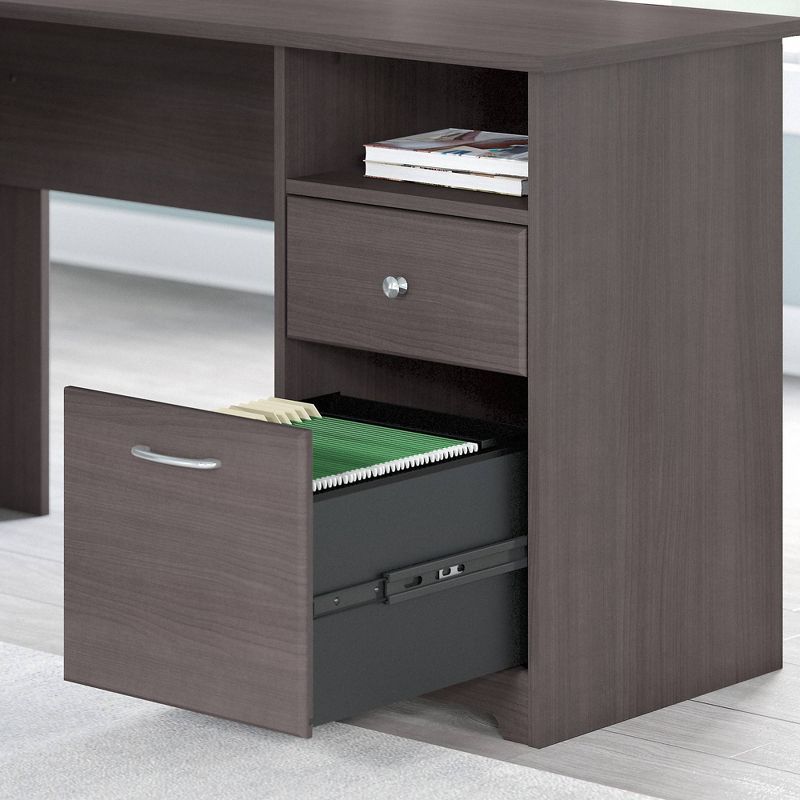 Cabot 60W L Shaped Computer Desk with Hutch - Bush Furniture, 6 of 10