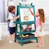 Costway 3 in 1 Double-Sided Wooden Kid's Art Easel Whiteboard - image 4 of 4