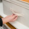 WeThinkStorage 40L Folding Fabric Storage Bin With Lid and Handle Ivory Natural Bamboo - 4 of 4