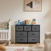 Bestier Dresser for Bedroom with 7 Fabric Drawers, Chest Organizer Units for Clothing, Closet, Bedroom, Storage Tower with Cabinet - 2 of 4