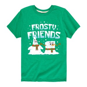Boys' - SpongeBob SquarePants - Frosty Friends Short Sleeve Graphic T-Shirt - 1 of 4