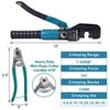 COWLOWN Black Steel Hand Crimper Tool with 9 Pairs Dies and 1 Pair Glove - 2 of 4