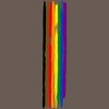 Adult Design By Humans Pride Rainbow Vertical Stripe By alphalezbean Racerback Tank Top - 2 of 2