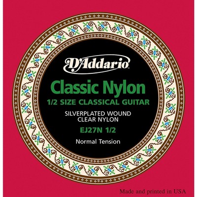 D'Addario EJ27 Nylon Classical Guitar Strings - 1/2 Size