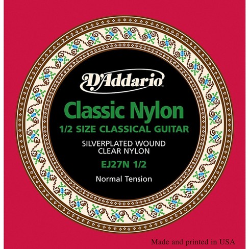 D'addario Ej27 Nylon Classical Guitar Strings - 1/2 Size : Target