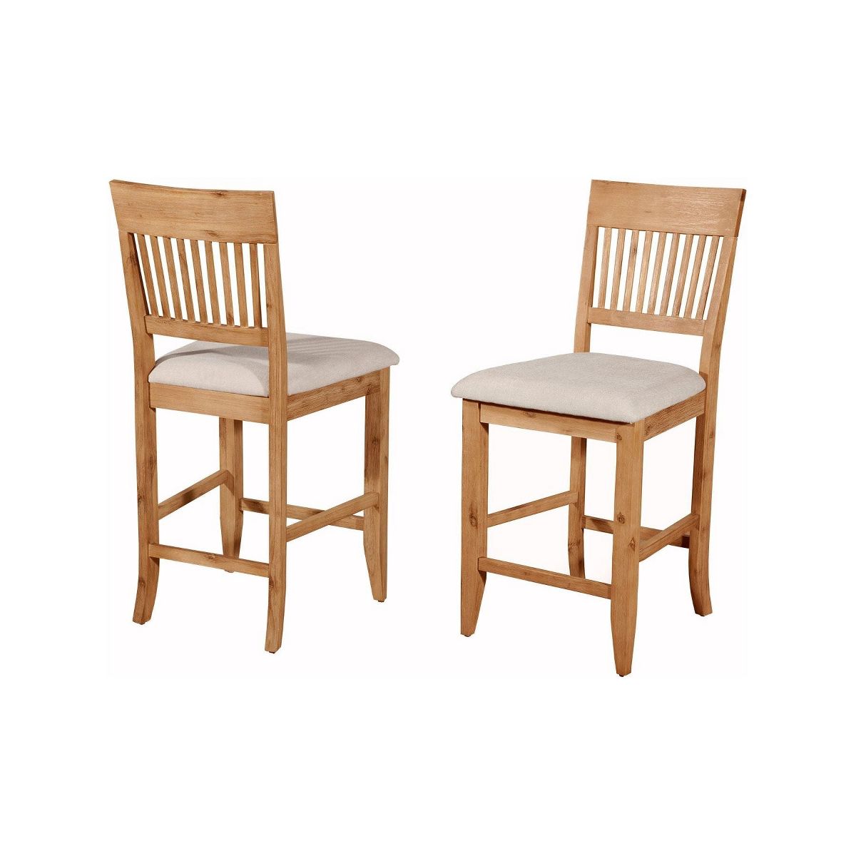 Aspen Pub Chairs, Antique Natural (Set of 2) - thumbnail 3