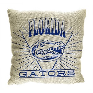 NCAA Florida Gators 26 x 26 Woven Tapestry Pillow - 1 of 4