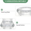 6-Pack 12" Glass Hurricane Candle Holders, Clear Chimney Tubes with 2.2" Cylinder Sleeves for Taper Candles, Wedding & Holiday Decor - 4 of 4