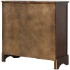 Chery Life Rustic Storage Cabinet with Two Drawers and Four Classic Rattan Basket for Dining Room, Living Room - 4 of 4