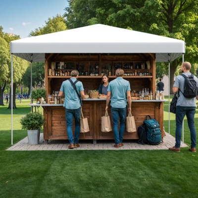 EROMMY 12 Ft. W x 12 Ft. D Metal Patio Gazebo, Pop up Canopy