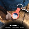 Vena Silicone Case for Apple AirTag with Keychain Ring - Orange, Pink, Purple & Teal - 4 Pack - Loop Style - 2 of 4