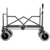 NAYSAYE Wagons 3-in-1 Folding Utility Cart with Bench Seat and All Terrain Wheels for Outdoor Use, Gray, 40.94"*25.2"*44.29" - 4 of 4