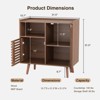 Buffet Table with Storage, Sideboard Coffee Bar Cabinet with Silding Door - 2 of 4