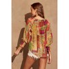 Women's Aura Smocked Neckline Flowy Blouse - DRESS FORUM - 3 of 4