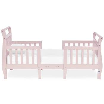 Dream On Me JPMA Certified Emma 3-in-1 Convertible Toddler Bed, Blush Pink