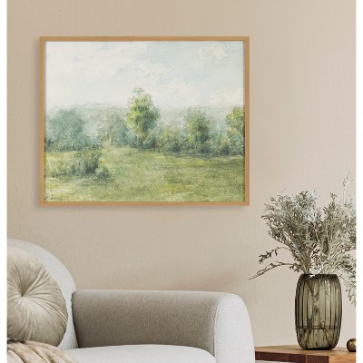 George Inness Landscape Print with Gold Frame, 20x16