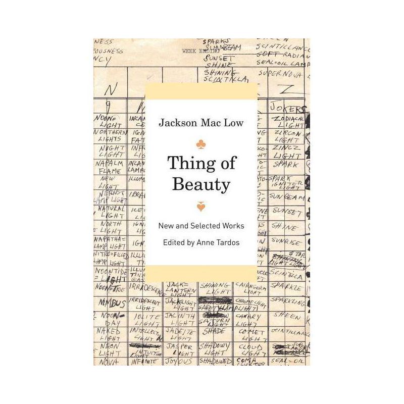 Thing of Beauty - by  Jackson Mac Low (Paperback), 1 of 2