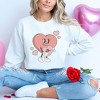 Simply Sage Market Women's Graphic Sweatshirt Be Mine Heart Cartoon - 2 of 4