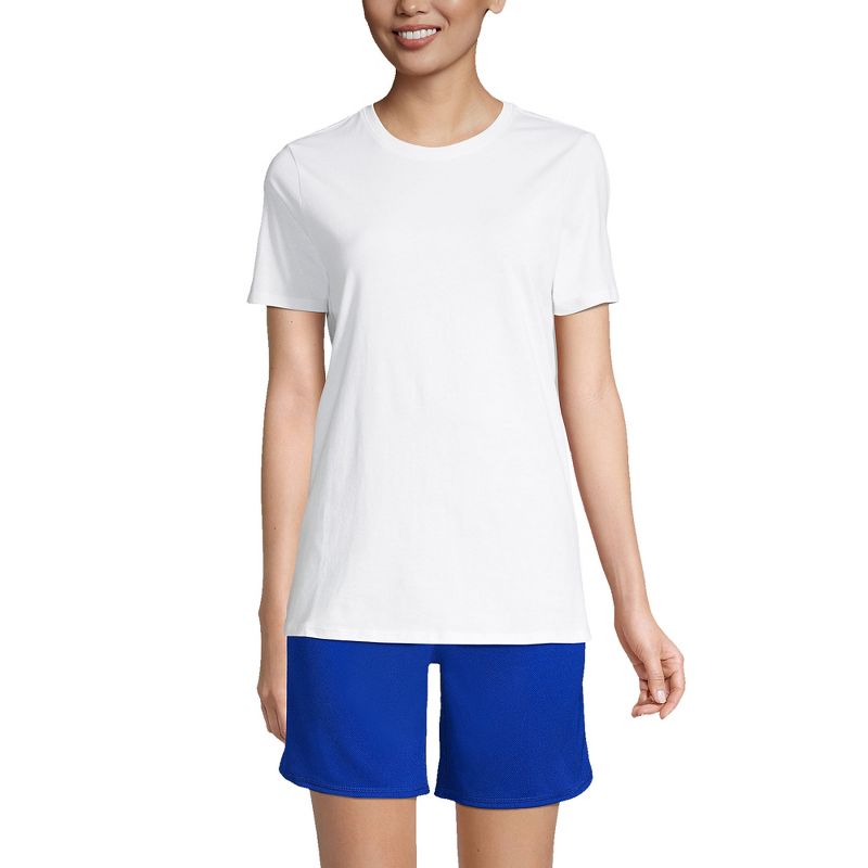 Lands' End School Uniform Women's Tall Short Sleeve Feminine Fit Essential T-shirt, 2 of 3