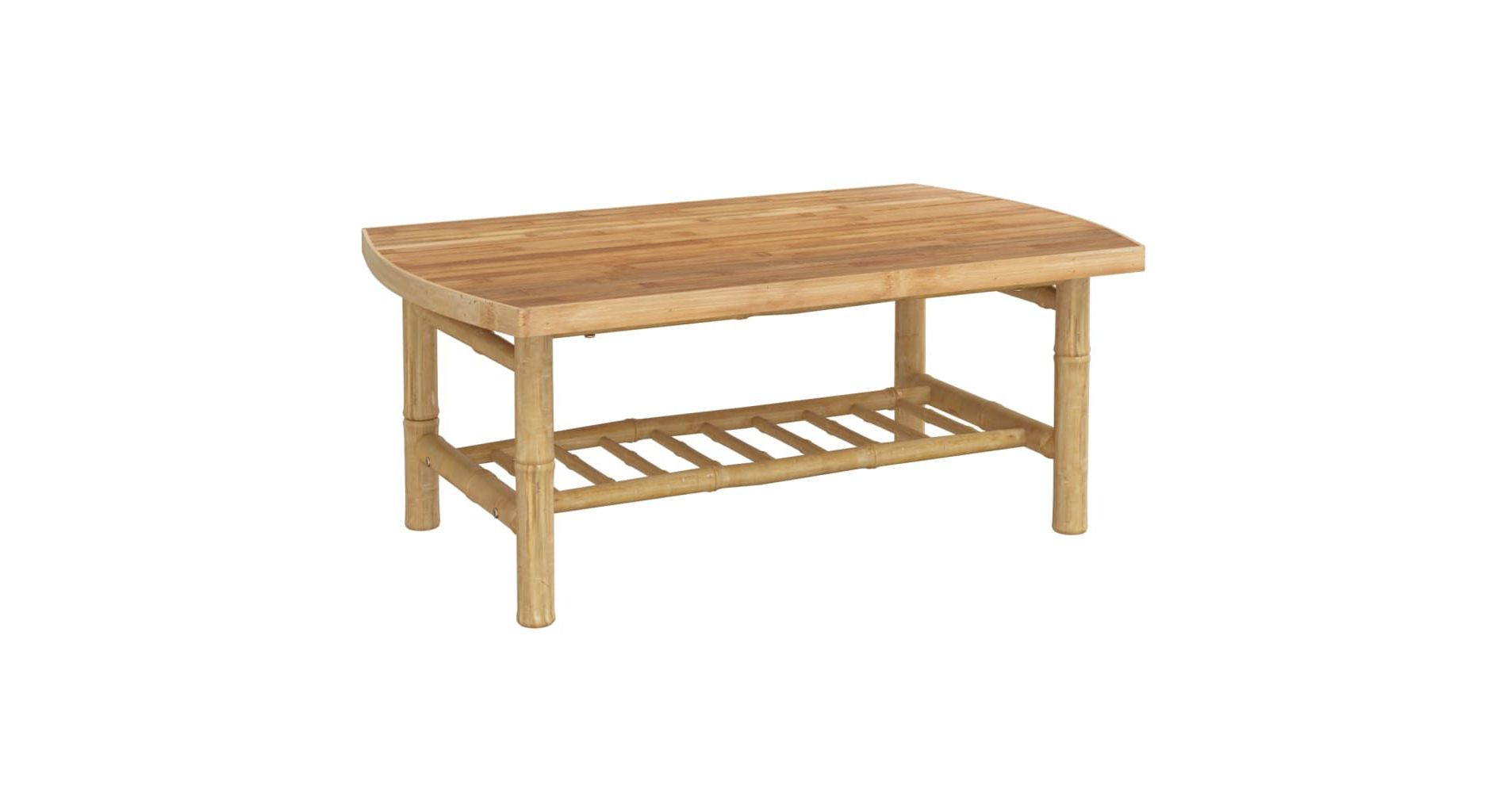 vidaXL Patio Coffee Table 35.4"x21.7"x14.6" Bamboo
