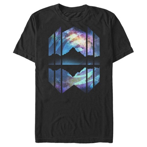 Men's Lost Gods Geometric Northern Lights T-shirt : Target