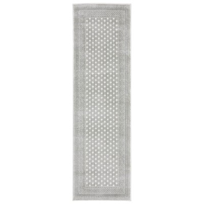 Oriental Weavers Montecito 094W8 White/ Grey Indoor Area Rug - 2'3" x 7'6"