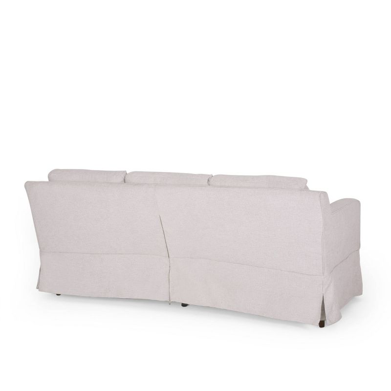 Arrastra Contemporary Fabric 3 Seater Sofa with Skirt - Christopher Knight Home, 6 of 13