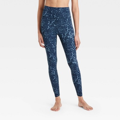 Women's Everyday Soft Ultra High-Rise 7/8 Leggings - All In Motion™ Blurry Leopard S