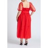 ELOQUII Women's Plus Size Puff Sleeve Tulle Flare Dress - 3 of 3