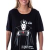 Disney Princess Women's Villains Evil Queen Nightgown Sleep Shirt Black :  Target