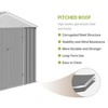 7.5 x 8.5 FT Metal Outdoor Storage Shed, Heavy-Duty Waterproof Garden Shed with Updated Frame Floor - 4 of 4