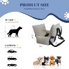 Hachikiko Versatile Pet Car Seat Bed - Expandable Dog Booster with Side Pockets & Safety Straps - 2 of 4