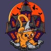 Women's Design By Humans Halloween Cat By SummitStore Racerback Tank Top - 2 of 3