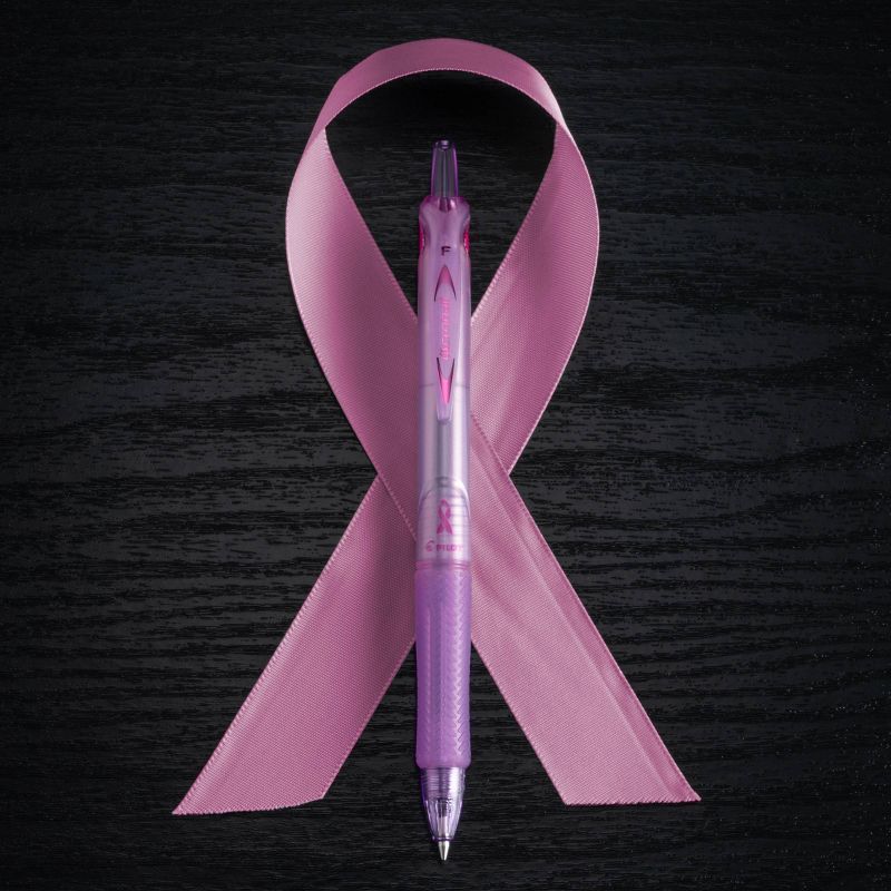 Pilot 3ct Acroball Breast Cancer Awareness Ballpoint Pens Fine Point 0.7mm Black Ink, 5 of 8