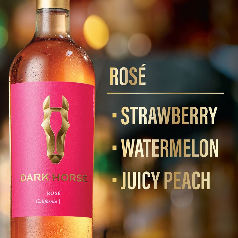 Dark Horse Rose Wine - 750ml Bottle, 5 of 9