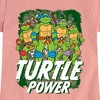 Girls' - Teenage Mutant Ninja Turtles - Leo and Brothers Turtle Power Fitted Short Sleeve Graphic T-Shirt - 2 of 4