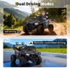 24V Electric UTV Car with Remote Control, 4-Wheeler Suspension, Soft Start, 3 Speeds, Led Lights, Bluetooth, Ride on Truck Kids 2-8 Years - 3 of 4