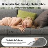 Vipbear Modern 3-Seater Sofa Couch with Deep Seats, 93" Slipcovered Upholstered Sofa with Removable Cover, Comfy Couches - 2 of 4