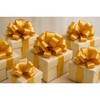 LoonBalloon #5 Perfect Gift Bow 4 inches‚ Gold (10-Pack) - 4 of 4