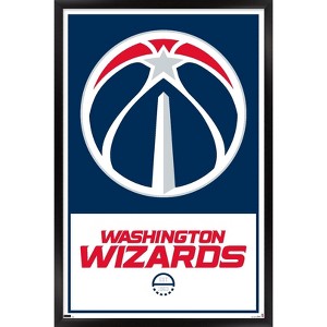 Trends International NBA Washington Wizards - Logo 21 Framed Wall Poster Prints - 1 of 4