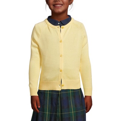 Lands' End School Uniform Kids Cotton Modal Cardigan Sweater