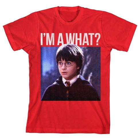 Harry Potter I'm A What? Meme Boy's Red T-shirt : Target
