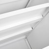 SEVOBAL Utility Storage Cabinet Adjustable Shelf Mobile Stand for Home and Office Organization, White, 26"*26"*6" - 2 of 4