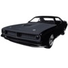 Letty's Plymouth Barracuda Matt Black Fast & Furious 7" Movie 1/24 Diecast Model Car by Jada" - 2 of 3