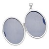 Black Bow Jewelry 14k White Gold 32mm Reversible Scrolled Flower Locket - 4 of 4