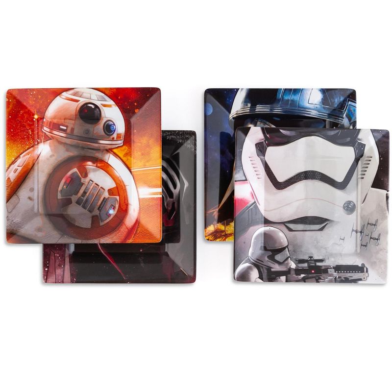 Seven20 Star Wars Melamine Plate Set - 4 Pieces - Stormtrooper, Kylo Ren, and BB8, 2 of 8