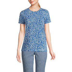 Lands' End Women's Relaxed Supima Cotton T-Shirt - 1 of 3